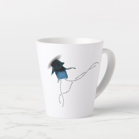 Tasse Latte condolence stoïque sympathie cadeau côtier iris bl (Angle droit)