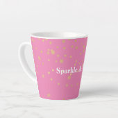 Tasse Latte Confetti en or rose (Angle gauche)