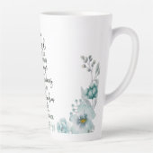Tasse Latte Confiance dans le Seigneur floral (Droite)