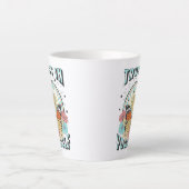 Tasse Latte Confiance en soi | Soleil céleste et papillon (Devant)