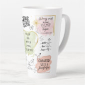 Tasse Latte Confort courageux (Angle droit)