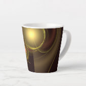 Tasse Latte Connexion intime Art Abstrait (Angle droit)
