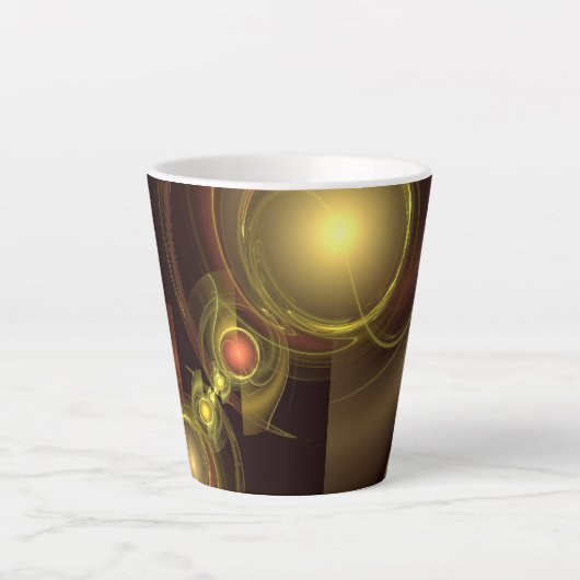 Tasse Latte Connexion intime Art Abstrait (Devant)