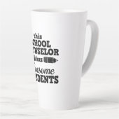Tasse Latte Conseiller scolaire enseignant (Angle droit)