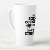 Tasse Latte Conseiller scolaire enseignant (Angle gauche)