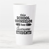 Tasse Latte Conseiller scolaire enseignant (Devant)