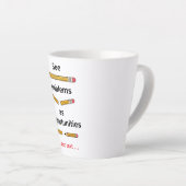 Tasse Latte Considérez les problèmes comme des opportunités – (Angle droit)