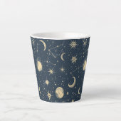 Tasse Latte Constellation céleste - Nuit étoilée (2) (Devant)