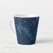 Tasse Latte Constellation céleste - Nuit étoilée (3) (Angle gauche)