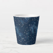 Tasse Latte Constellation céleste - Nuit étoilée (3) (Devant)