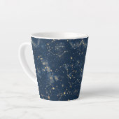 Tasse Latte Constellation céleste - Nuit étoilée (5) (Angle gauche)