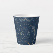 Tasse Latte Constellation céleste - Nuit étoilée (5) (Devant)