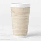 Tasse Latte Constitution des États-Unis, Nous le peuple (Devant)