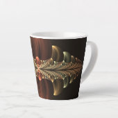 Tasse Latte Construction d'Imaginaires Art Fractal Abstrait br (Angle droit)