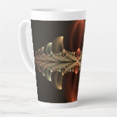 Tasse Latte Construction d'Imaginaires Art Fractal Abstrait br (Angle gauche)