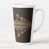 Tasse Latte Construction d'Imaginaires Art Fractal Abstrait br (Droite)