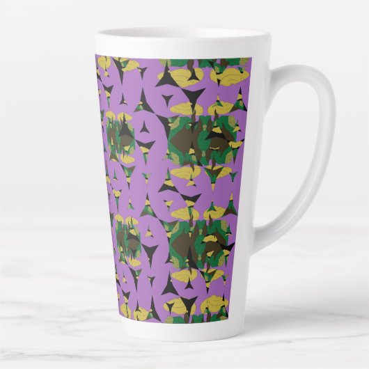 Tasse Latte Contained Sky Flame Pinwheels (Droite)