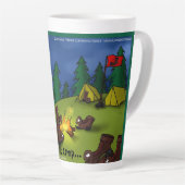Tasse Latte Contes de camp de feu de Boot : une retraite plein (Angle droit)
