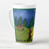 Tasse Latte Contes de camp de feu de Boot : une retraite plein (Angle gauche)