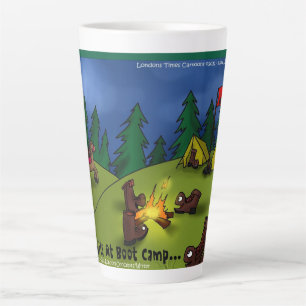 Tasse Latte Contes de camp de feu de Boot : une retraite plein