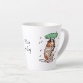 Tasse Latte Continuez À Sourire Heureux Cochon De Guinée Profi (Angle droit)