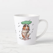 Tasse Latte Continuez À Sourire Heureux Cochon De Guinée Profi (Droite)