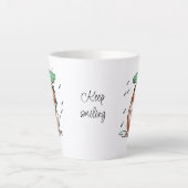 Tasse Latte Continuez À Sourire Heureux Cochon De Guinée Profi (Devant)