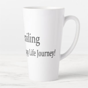 Tasse Latte "Continuez À Sourire" Joli Design. Commandez dès m