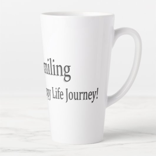 Tasse Latte "Continuez À Sourire" Joli Design. Commandez dès m (Droite)
