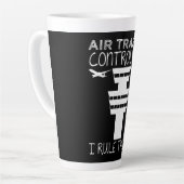 Tasse Latte Contrôle de vol de la circulation aérienne - Plais (Angle gauche)