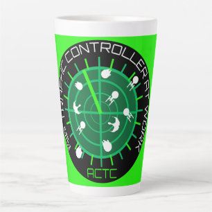 Tasse Latte Contrôleur de la circulation aérienne