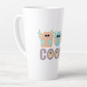Tasse Latte Cooing des hiboux (Angle gauche)