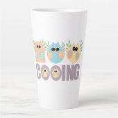 Tasse Latte Cooing des hiboux (Devant)