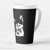 Tasse Latte Cool Comme Chien Husky (Angle droit)