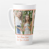 Tasse Latte Cool Meilleure maman Jour des Mères Photo (Angle gauche)