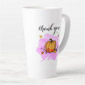 Tasse Latte cool mignon jaune citrouille moderne amoureux de l (Angle droit)