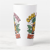 Tasse Latte Cool Pine Hot Sun Retro Pineapple Summer Vibes (Devant)
