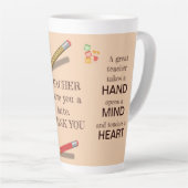 Tasse Latte Cool Pour Un Grand Professeur Appréciation Je Vous (Angle droit)