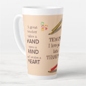 Tasse Latte Cool Pour Un Grand Professeur Appréciation Je Vous (Angle gauche)