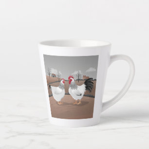 Tasse Latte Coq et Poule