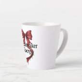 Tasse Latte Coquette Baddie Aesthetic with Red Ribbon (Angle droit)