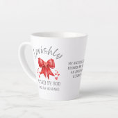 Tasse Latte Coquette Bow LAVISHLY AIMÉ Christian Valentine (Angle gauche)