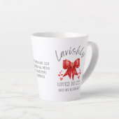 Tasse Latte Coquette Bow LAVISHLY AIMÉ Christian Valentine (Angle droit)