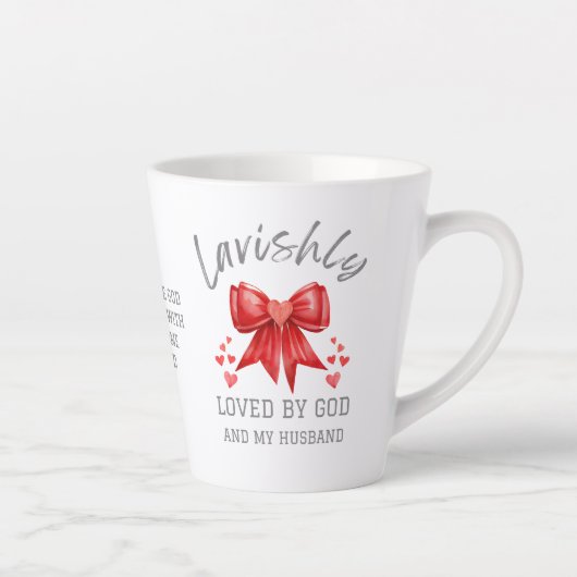 Tasse Latte Coquette Bow LAVISHLY AIMÉ Christian Valentine (Droite)
