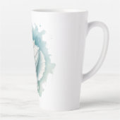 Tasse Latte Coquillage côtier/nautique (Droite)