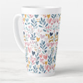 Tasse Latte Corações em aquarela (Angle gauche)