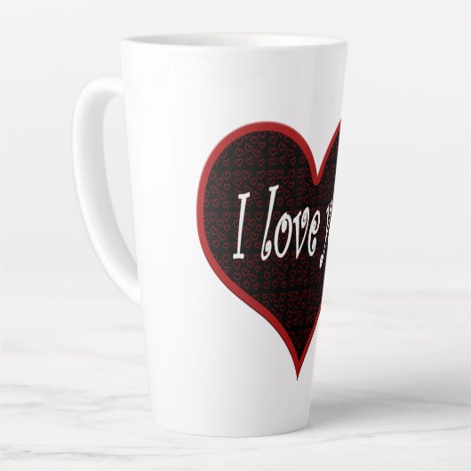 Tasse Latte Corazón I love you (Angle gauche)