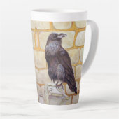 Tasse Latte Corbeau (Angle droit)