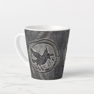 Tasse Latte Corbeau Crow Rabe appelle CAW !