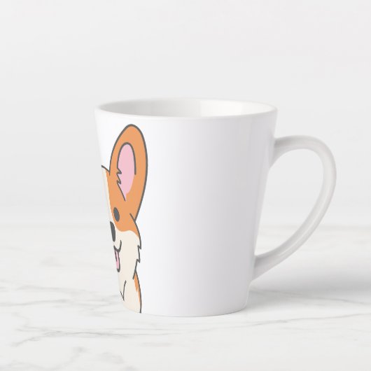 Tasse Latte Corgi (Droite)